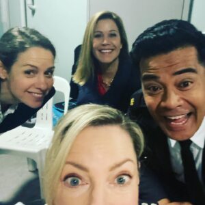 Jacqueline Brennan Instagram - As hard as Jacquie tried she could never perfect the group selfie! @robbiemagasiva @@itsjanehall #kateatkinson #wentworth #makeagreattatoo