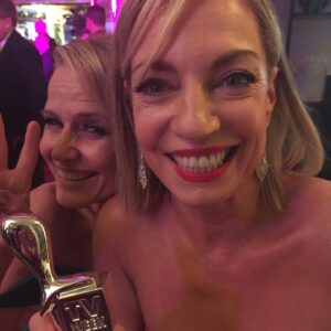 Jacqueline Brennan Instagram - Logies 2019. Thank you to the village it took to get me red carpet ready! @foxtelpublicity 
Makeup and hair: @caseyhillcreative 
Dress: 
@ellezeitounedesigns 
Beauty Prep: 
@vanessaleighskinandcosmetic  @southerncosmetics 
Thank you to everyone who voted and love Wentworth. We are so proud to have come home with a Silver Logie.  #tvweeklogies #wentworth #foxtel #tealtuesday #tvweeklogies2019