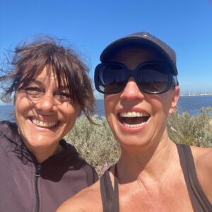 Jacqueline Brennan Instagram - Glorious day for a walk by the bay.  @allyfowler1 🌻🌻🌻🌻