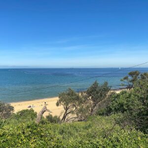 Jacqueline Brennan Instagram - Glorious day for a walk by the bay.  @allyfowler1 🌻🌻🌻🌻