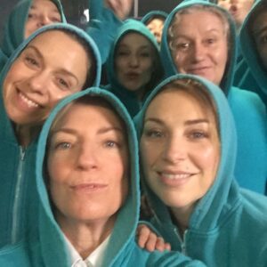 Jacqueline Brennan Instagram - Tealtop Hoods @celiaireland @katejenko @susie_q_p #kateatko #wentworth #foxtel