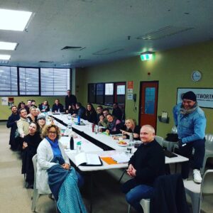 Jacqueline Brennan Instagram - Last read-through Wentworth Series 7 Episodes 9 and 10. 😢Director extraordinaire Kevin Carlin in the foreground. #tealtuesday #wentworth #foxtel #wethoughitwasthelast