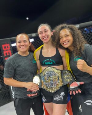 Jacqueline Cavalcanti Instagram - 🇻🇪🇨🇴🇵🇹
We are so proud of @SabinaMazo for taking a DOMINANT PERFORMANCE tonight to regain the @LFAFighting #FlyweightChampionship!!!

So proud of the culture created with these strong women: @PieraLaFiera, @Tabatha.Ricci, @Jacqueline.Cavalcanti, & @SabinaMazo are a force to be reckoned with!!

🙏 Thank you to the whole @BlackHouseMMA team who pushed Sabina this year to gain the third LFA belt by this crew! Thank you to our training partners & coaches for bringing us this victory!

#SabinaMazo #LFA164
@BlackHouseMMA #BlackHouse