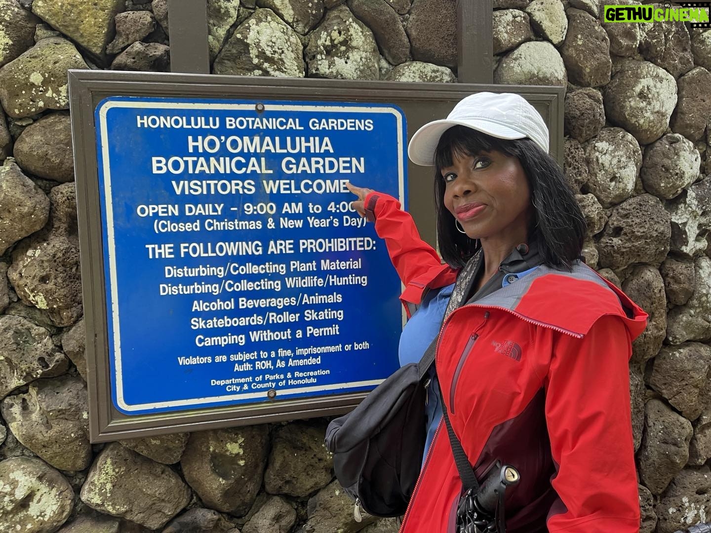 Jacqueline Moore - 434 Likes - At the Botanical Gardens in Hawaii.