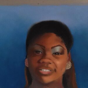 Jacqueline Moore Instagram - My artwork. A painting of my niece Remy.