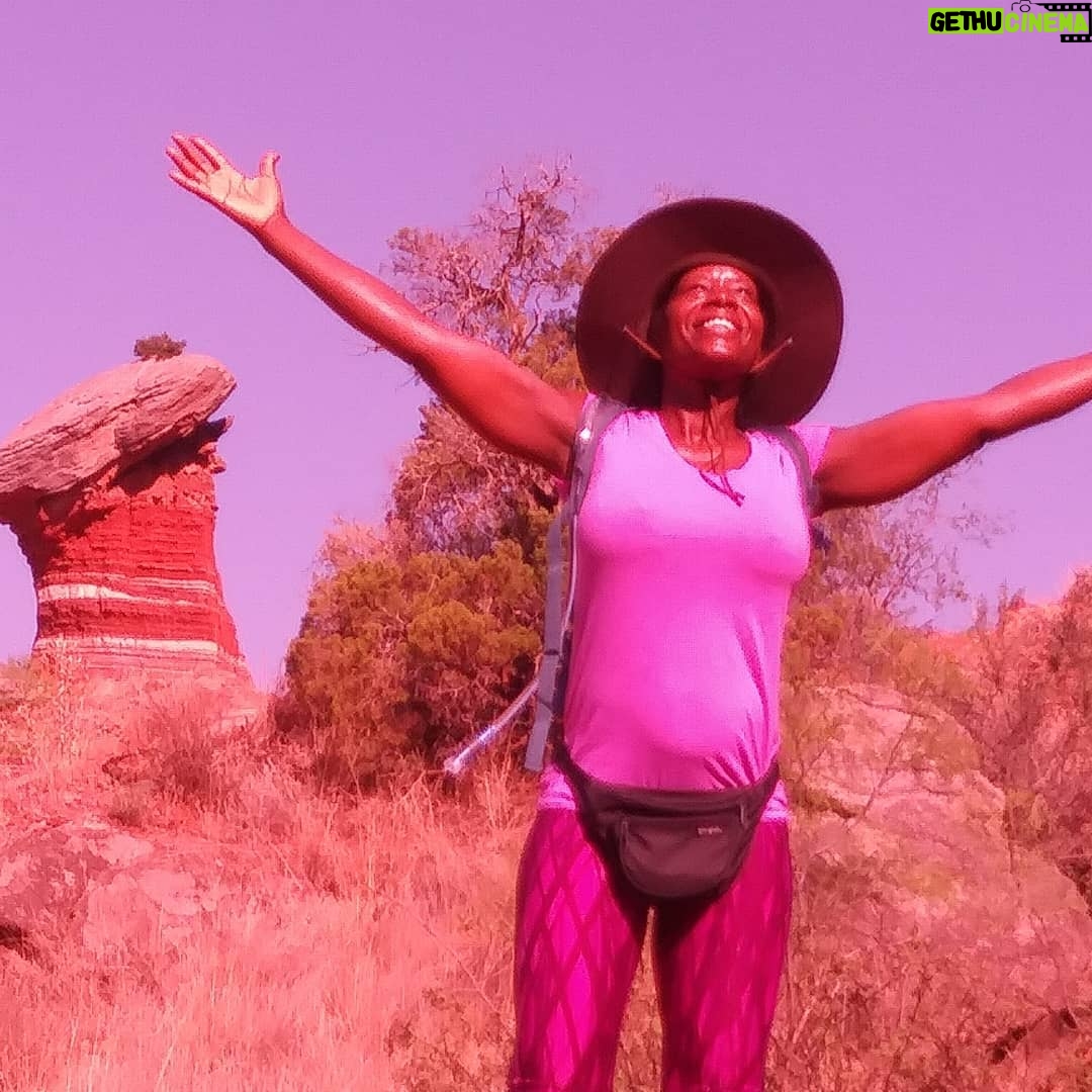 Jacqueline Moore - 0.9K Likes - Hiking in Palo Duro Canyon, Texas.