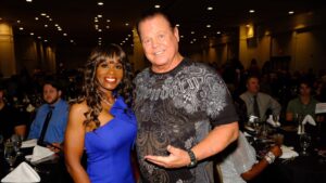 Jacqueline Moore Instagram - With Jerry the king Lawler at the CAC Reunion.