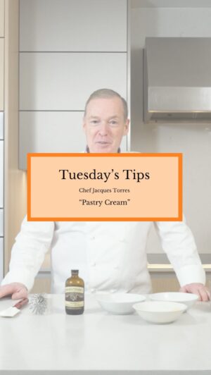 Jacques Torres Instagram - This week on Tuesday’s Tips, Chef Jacques Torres dives into the art of pastry cream—a versatile and essential component in countless desserts. Watch as he shares some of his expert insights, tips, and tricks for creating the perfect pastry cream from scratch.