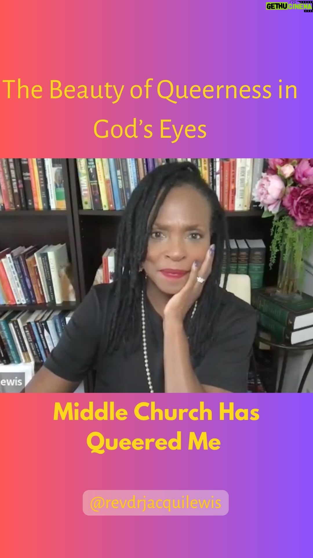 Jacqui Lewis - 3 Likes - “Queerness” has always existed. God created our queer siblings, after all. It’s our RELATIONSHIP to queerness that has changed based on societal “norms.”
But God is still speaking: our queer siblings have so much to teach us just by living as their true selves if we are willing to listen and to not feel threatened. God has created a panoply of beauty, of ways to love. And true love ALWAYS expands us and is always holy.
Grateful for a God who queers me, for @middlechurch which queers me. For to “queer” is to GROW into more love, no matter your gender or sexual orientation. ❤️🌈🏳️⚧️
#LovePeriod #InclusiveFaith #ProgressiveFaith #FierceLove #SocialJustice #WomensRights #FaithfullyLGBT #TransLivesMatter #GodIsLove #QueerFaith