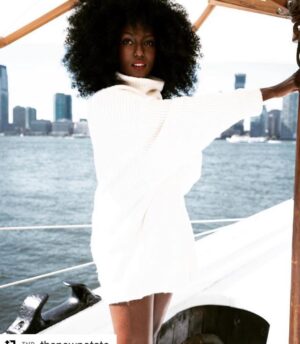 Jade Eshete Instagram - 💕💕💕to @thenewpotato for this gorgeous feature on a fabulously fancy boat no less!! 💋mua: @dilokritbarose hair: @naivashaintl helping me live my best #yachtlife #Repost @thenewpotato (@get_repost)
・・・
Is there anything better than a fall knit? The stunning @jadeeshete models our favorites today on TNP 😍 #Linkinbio 👉 #Shopnow