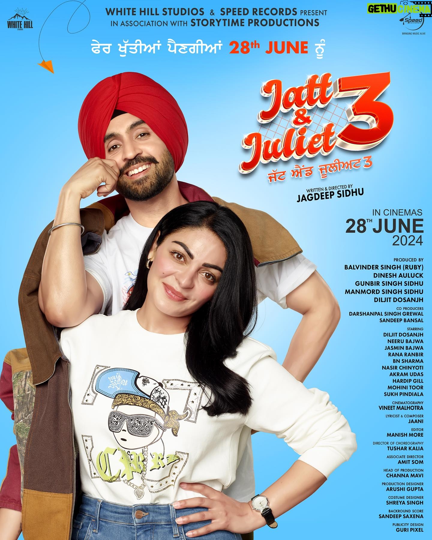 Jagdeep Sidhu - 5.1K Likes - I dnt know where to start š„¹š§æ. Eh taan sufna v ni c š§æā„ļø. Thankyou @anurag_singh_films šš @dheerajkedarnathrattan šš eh film thodi c thodi rehni . Raah tusi banaya mainu taan bus mokka milya turan da š¤š. @diljitdosanjh thankyou baai for ur believe ā„ļø main sachi khushnaseeb aa oss time thode nede aa jido thodi ek jhalak v anmol aa š§æ @neerubajwa jo tusi kar sakde hon koi ni kar sakda . assa nu maan watna da oh ek ganna rewind āŖ kar kar ke dekhan to directing you . ede to wad ek punjabi munde layi hor ki ho sakda aa . @gunbir_whitehill @manmordsidhu š¤š¤ thankyou sidhu brothers trusting me so blindly. @dineshauluck target šÆ c kade @speedrecords ch kam karna . Its done š . Thankyou team #jjatt&juliet3
šØReleasing Worldwide 28th June 2024
@diljitdosanjh @neerubajwa @jasminbajwa22 @officialranaranbir @bnsharma_official @officialnasirchinyoti @akramudasofficial hardipgillactor @jagdeepsidhu3 @dineshauluck @satvindersinghkohli @gunbir_whitehill @manmordsidhu @speedrecords @jaani777 @whitehillstudios
@officialstorytimeproductions @rubysinghofficial @sonalisingh @imsandeepbansal
@thetusharkalia
@vineetmalhotra
@arushigupta7334
@slayingwiths
@manishmore8 @pamma_dhillxn
@whitehilltunes @whitehillstudios @whitehillbeats @whitehillmusic @whitehillclassics @whitehillentertainmentofficial @whitehilldhaakad @whitehill_akaalgurbani
#music #instagood #instagram #punjabi #punjabimovies #comedymovie #jattandjuliet3
#movie #punjabi #meme #doomna&Dangar #jatt&juliet #diljit_dosanjh #ranaranbir #bnsharma #neerubajwa #diljitdosanjh #whitehillmovies #whitehillstudios #speedrecords