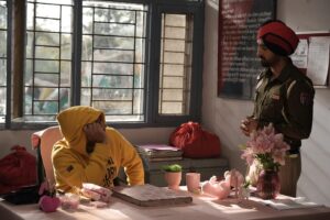 Jagdeep Sidhu Instagram - 3 Days to go …. On set jatt and Juliet 3 ♥️. Advance Booking Open ho g aa … Book your tickets now …  film dekh k dasyo thonu kiven lagi film 🍿… mere layi eh film sachi bhut wadi zimedari aa .. 🙏😇 …  thode reactions di wait aa . eh 3 din massa hi nikal ne 🙈🙈