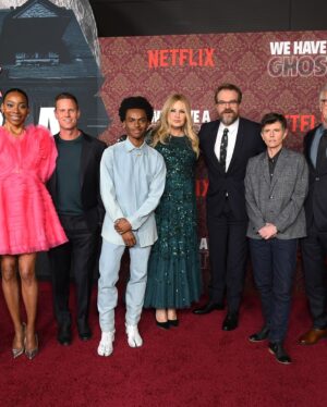 Jahi Di'Allo Winston Instagram - WE HAVE A GHOST PREMIERE. 

Last night was so cool! Loved celebrating with my incredible cast and crew   all the people who came out to support our special little ghost movie 😌 thank y’all for the love! Such a fun moment! Make sure y’all check out We Have A Ghost tomorrow!!! only on @netflix
Stylist: @apuje 
Stylist Asst: @georgesaintthomas
Fit: @grayscaleic 
Jewelry: @ysl 
Shoes: @maisonmargiela