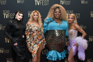 Jaida Essence Hall Instagram - I had a blast at @scadtvfest with my We’re Here fam @sashavelour, @thequeenpriyanka, @latriceroyale, @johnnieinstagram,@thestevenwarren, and @peter_lo_g! Thank you so much SCAD and the moderator of my dreams @soyjoseuseche.
Season 4 of the Emmy-winning @HBO Original @WereHere is coming and premieres Friday, April 26 on @StreamOnMax.

Look @houseofjmc with embellishing by @primekreations1 
Hair @omgeewigs