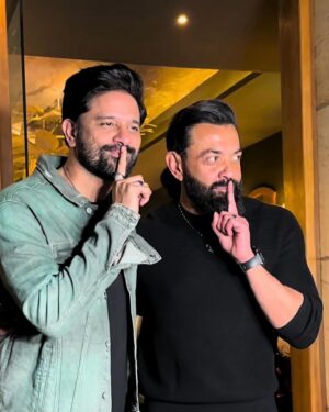 Jaideep Ahlawat Instagram - It was so wonderful to meet you finally Paaji ❤️🤗❤️❤️❤️ 
Animal ki liye Bahut Bahut Mubarak ho Aapko. And I also manifest that we work together very soon. 
Love & Regards Paaji @iambobbydeol 🤗❤️🤗🤗❤️