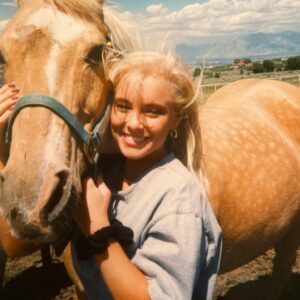 Jaime Bergman Instagram - We were both naturally blonde 👱‍♀️👱‍♂️. This guy will always be in my heart.  I miss you  3rd pick was my backyard growing up.  #fbf #dayofthehorse #nationaldayofthehorse
