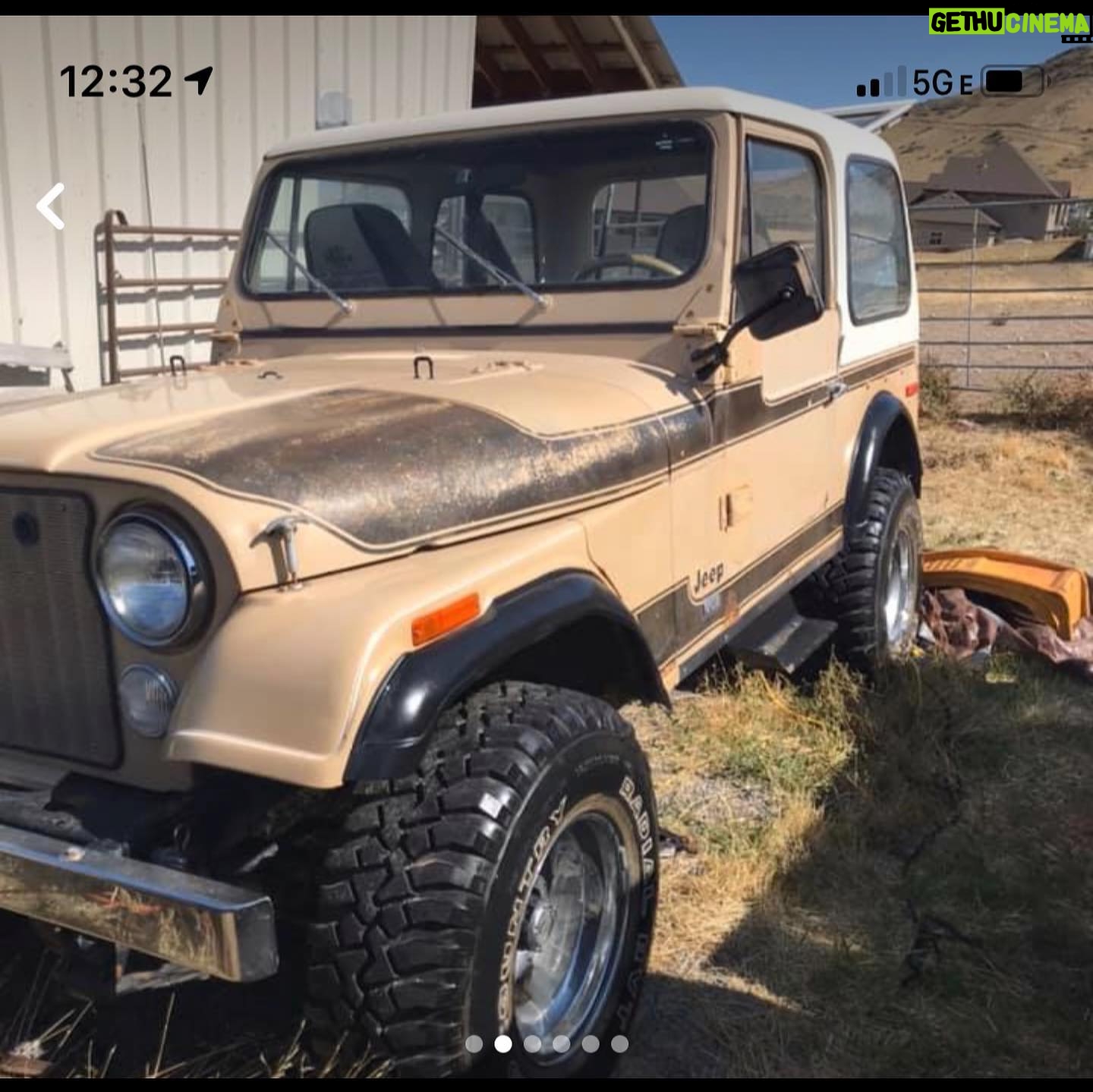Jaime Bergman - 1.1K Likes - This 1976 CJ7 Jeep belonged to my late father. I remember off roading & exploring with him many times in this Jeep. Itās been sitting for years just rotting, but now itās on its way to me from UT to CA for some TLC. Iām so happy to keep this special memory alive, and excited to get it running and fixed up! Thank you @imdboreanaz , Mom, Ty, and Tony for making this happen. #jeep #cj7 ā¤ļø
