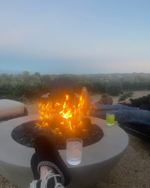 Jaime Bergman Instagram - Cozy Sunday evening with a view… 🔥
