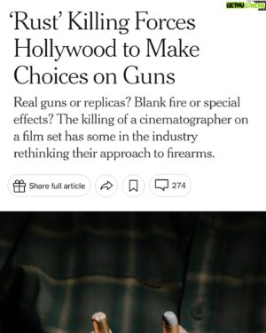 Jake Busey Instagram - Well, this is an interesting one. Glad changes are being made. The heightened fear of guns on set after the accident has permeated all sets I’ve worked on since, and we just don’t need the “what if” factor anymore. It’s not the 1960’s. Culture has changed. Kids don’t get red rider BB guns for Christmas like we did. Cowboys aren’t heroes killing native Americans. The world is different, we’ve matured, and it’s good that the film industry is taking a step in a needed direction. We finished Rust at the end of may, in Montana. The experience was amazing and I can’t wait to see the film, as a lot of emotions went into this one. I didn’t know Halyna but I know a lot of her friends, and this film was finished with the utmost effort to pay homage and respect to her while exhibiting and sharing her last work with the world. She was an amazing woman from those I’ve spoken to. I’m so sorry to have not met her and though it is tragic, her memory is forever preserved in this film. We finished it in her honor. In somber mind, with loving hearts. It was a close and dedicated crew.  https://www.nytimes.com/2023/11/25/arts/rust-killing-forces-hollywood-to-make-choices-on-guns.html?smid=url-share