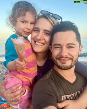 Jake Graf Instagram - Long, hot days with the family.😊

Teddie loves the beach, Millie loves the pool, so it's a bit of a juggle but waking up every day in our little Spanish paradise is what we've all needed. 

Grateful every day for our little family.❤️

#spain #travel #family #baby #beach #pool #lgbt #sun