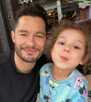 Jake Graf Instagram - Drowning out the Election noise with some Dad and Millie time.😊

As the leaders of both main parties fall over themselves to show their transphobia, the British public is once again left having to vote for the 'lesser of two evils'. Good times. 🤦🏻‍♂️

#vote #toriesout #liberaldemocrats #votegreen #lgbt #trans #dad #father #baby #smile