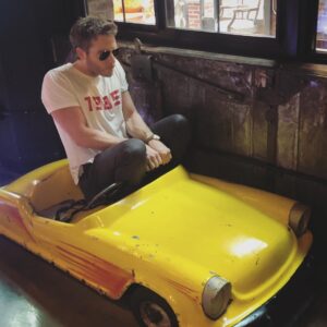 Jake McDorman Instagram - I can get 70 miles to the gallon on this hog