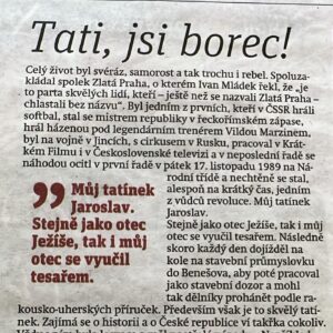 Jakub Kohák Instagram - Můj tatínek Jaroslav. Dnes mu je 85 let. Vše nejlepší sokolíku!