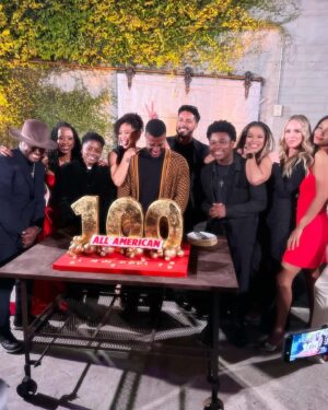 Jalyn Hall Instagram - @cwallamerican #100thepisode. 
What a blessing to be apart of an amazing family.
Last night was 🔥🔥🔥 #family ❤️