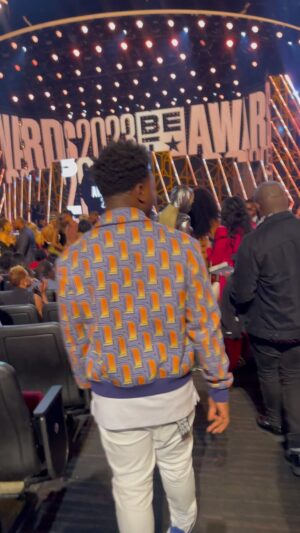 Jalyn Hall Instagram - Jacket @casablancabrand 
Shoes @alexandermcqueen 
Pants @ksubi 
Styled by: @motherofjalynemilhall
#fyp
Thank you @betawards