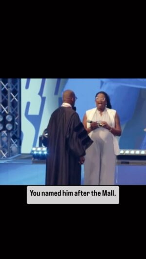 Jamal Bryant Instagram - You never know what’s gonna happen @newbirthmbc !! Something special is going to happen today 930amEST so you better get here or get online. If your first child was named after where you like going the most what would your child’s name be?? 😂
