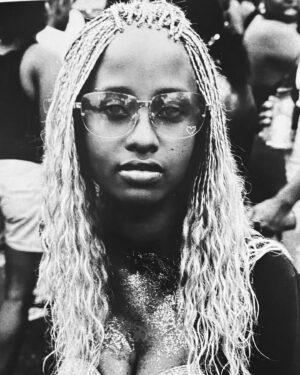 Jamel Shabazz Instagram - Frozen moments in time.
Making Eye Contact 💥
#streetportrait 
#streetportraiture 
#faces
#blackandwhiteportrait 
#photography 
#snapshots 
#jamelshabazz
#eyes