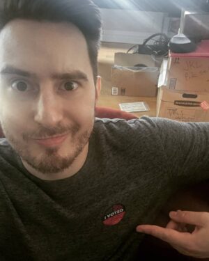 James A. Janisse Instagram - I may not be done unpacking yet even though I moved more than a month ago but you're damn sure I made time to vote!