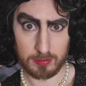 James A. Janisse Instagram - So excited for, shockingly, my first ever theater experience of Rocky Horror Picture Show! Make up by @carebecc of course ❤️