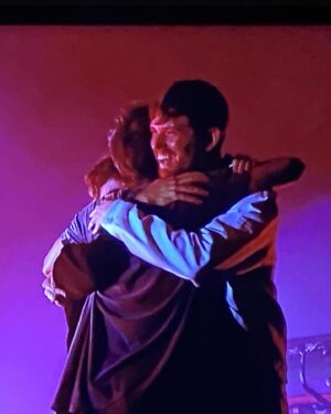 James Blake Instagram - Glastonbury you were beautiful. My favorite show in a LONG time. Love to everyone who came to see us in a packed out Woodsies tent, and also the iPlayer contingent 😘

1. @prada 

2. The first singalong of many

3. I stand up now - I’m as surprised as you are

4. @santandave popping out with us at Glastonbury like the legend he is

5. My love

6. Watching the genius of Mike Skinner with @disgracecampbell , halloumi-in-cheek

7. Pre-show luck wish

8. Thrown Around

9. The goal that saved the day #thrownaround

10. At the end of the day it’s just us @mrassister @airheadmusic

📷 @joshinfilm