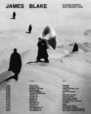 James Blake Instagram - Less than a week until the Playing Robots Into Heaven Tour. See you there. Tickets available now.
