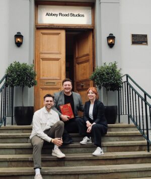 James Cooper Instagram - XXXmas is coming. #AbbeyRoadStudios invited us to record Part One of this year’s @mydadwrotea Christmas specials with them so naturally we blocked the entrance for a photo shoot. Part One released Mon 6 Dec and Part Two released Mon 13 Dec! #PornoDay