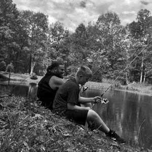 James Cox Instagram - He thinks we’re just fishing. 

My uncle brought me here when I was a kid. I brought my daughter and now my son. He hates fishing but when I’m gone hopefully he’ll say, I miss fishing. 🎣 

#fishing #dad #son