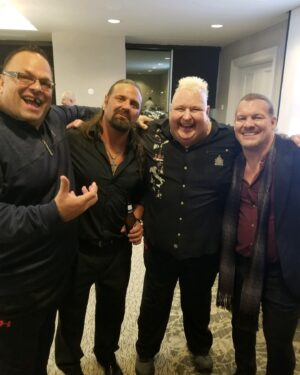 James Cox Instagram - Well these four guys walked into a bar….. 
And what do you think happened? 

#Y2NastyCowboys

@chrisjerichofozzy @brianknobs Jerry Sags

#fun #wrestling