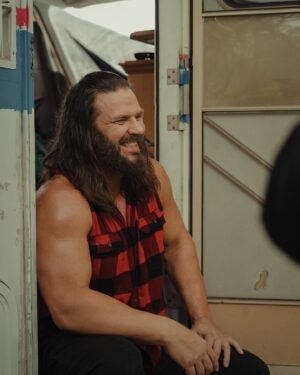 James Cox Instagram - .
.
Being the BAD guy feels oh so good. 😂🍺🎥

When the director says, be mean and just have fun. 🎬🍺
.
Know your lines backwards and forwards, and just have FUN. Its acting 🍺

.
.
.
#act #acting #tv #film #movie #fun #hollywood #jamesstorm #celebrity