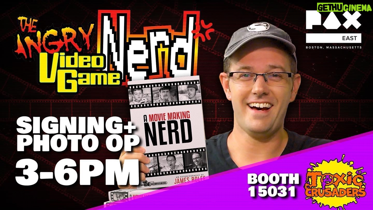 James D. Rolfe - 1.3K Likes - If you’re at PAX East, I’ll be signing today. 3pm at the Toxic Crusaders booth!
#paxeast #jamesrolfe #avgn