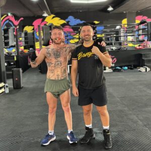 James Gallagher Instagram - You’ve all heard of Freddie roach, you’re about to hear about “ Derry roach” once I start dropping cunts 😂😂😂 what a session with @strikingcoach_cmcb bringing my boxing game to a new level over next few weeks