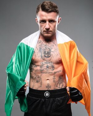 James Gallagher Instagram - 𝙏𝙃𝙀 𝙍𝙀𝙏𝙐𝙍𝙉 𝙊𝙁 𝙏𝙃𝙀 𝙅𝙄𝙈𝙈𝙔 𝙎𝙃𝙊𝙒 🎬

Just TWO DAYS until James Gallagher returns to action, taking on Brazil's Leandro Higo in a not-to-be-missed featherweight matchup.

@takedownshop 🤝

#BellatorBelfast | Friday March 22 | SSE Arena, Belfast 🎟️ On Sale NOW. Link in bio