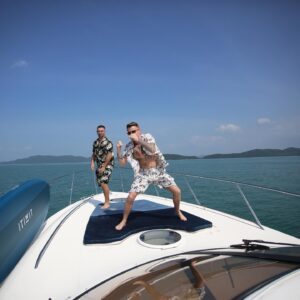 James Gallagher Instagram - What a day with @concierge_phuket 🛥️ make sure contact them for top deals on car, boat and villa rental. Yhacts of fun on a Sunday