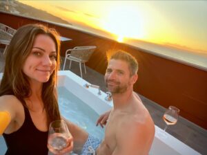 James Lafferty Instagram - 🛫💍❤️🍾🪩💃🏻🕺🏻🚖🌊🍋🐦🧘🏻‍♀️🛬🐶 
Congratulations Cariba & Matt you beauties.
Thank you for lighting our way.