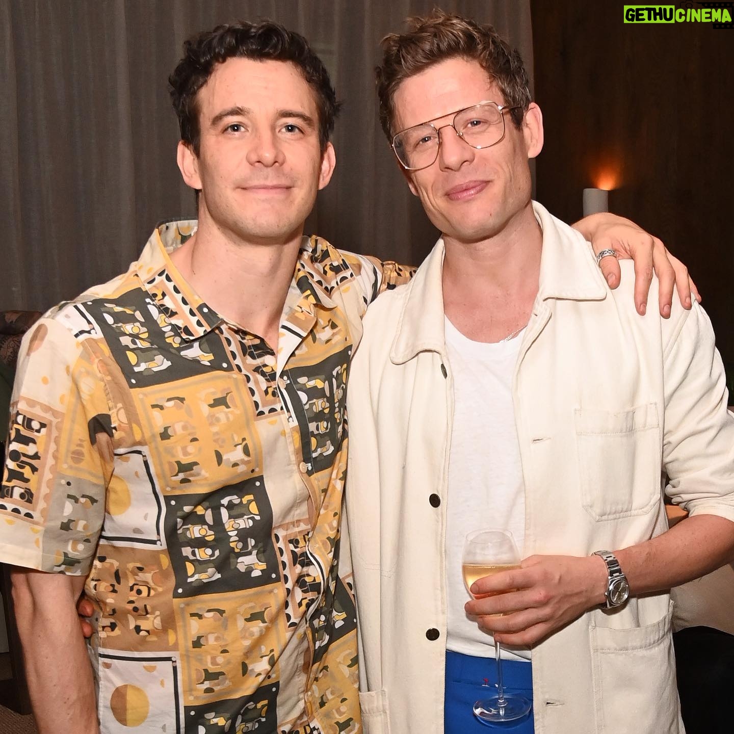 James Norton - 50.1K Likes - A Little Life comes to an end tomorrow night. 132 shows in total. It’s hard to describe how massive and important this experience has been for everyone involved. Last night we celebrated the end of the run, the sense of achievement, each other. Love this company. Of all the parts of this mad experience, I will miss this bunch the most ❤️❤️❤️❤️
Thank you to @1hotel.mayfair for having us. And thank you to @audiuk for the luxurious rides to and from 💋
@alittlelifeplay @hanyayanagihara @audiofficial @haroldpintertheatre @savoytheatreldn @davebenett