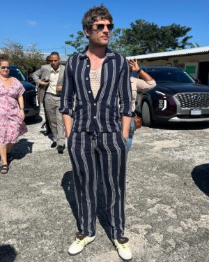 James Norton Instagram - What an insane privilege to present BOB MARLEY: ONE LOVE in Jamaica for its world premiere. Bob’s message of one love and unity sits deep in this beautiful country and its people. Thank you Jamaica and the Marley family for having us. This is a memory I will cherish ❤️🇯🇲❤️🇯🇲❤️🇯🇲❤️🇯🇲❤️🇯🇲

Thank you also to @jilsander for fab threads - I felt excellent all night! 😚

And also thanks to @smrdays for the other outfits. I love wearing your stuff so much 🙏

And of course @walesbonner for my new favourite sneakers 🙌🙌🙌

Styling - @rosefordestudio 
Grooming - @petransellge 

@onelovemovie 
#onelovemovie
@paramountpics 
#chrisblackwell
@ziggymarley