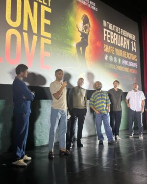 James Norton Instagram - What an insane privilege to present BOB MARLEY: ONE LOVE in Jamaica for its world premiere. Bob’s message of one love and unity sits deep in this beautiful country and its people. Thank you Jamaica and the Marley family for having us. This is a memory I will cherish ❤️🇯🇲❤️🇯🇲❤️🇯🇲❤️🇯🇲❤️🇯🇲

Thank you also to @jilsander for fab threads - I felt excellent all night! 😚

And also thanks to @smrdays for the other outfits. I love wearing your stuff so much 🙏

And of course @walesbonner for my new favourite sneakers 🙌🙌🙌

Styling - @rosefordestudio 
Grooming - @petransellge 

@onelovemovie 
#onelovemovie
@paramountpics 
#chrisblackwell
@ziggymarley