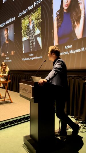 James Pratt Instagram - Great insights last night hosting the #actorspanel at the Beyond Hollywood Int’l Film Festival.

Thank you to @ialondradelgado @joeldamanysteingold @jordanverhoeve_official @coachwithreg for the terrific conversation.