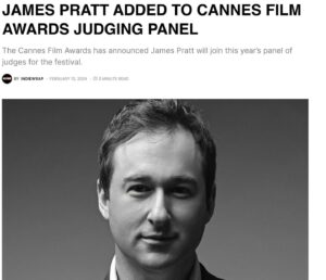 James Pratt Instagram - Really excited for France this May and to watch some terrific films. 

Thank you🙏
@eunicekphotography 
@indiewrap 

https://indiewrapmag.com/news/james-pratt-added-to-cannes-film-awards-judging-panel/