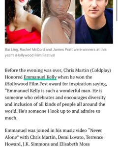 James Pratt Instagram - Last month was humbled to be part of the 2021 ihollywood Film Festival. @huffpost 

Awesome work @thejoycechow